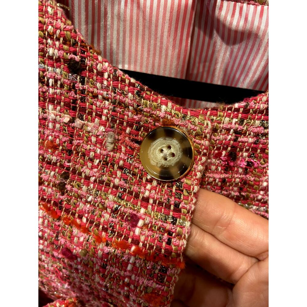 Veronica Beard Lars Metallic Tweed Jacket size 2 - Picture 4 of 8